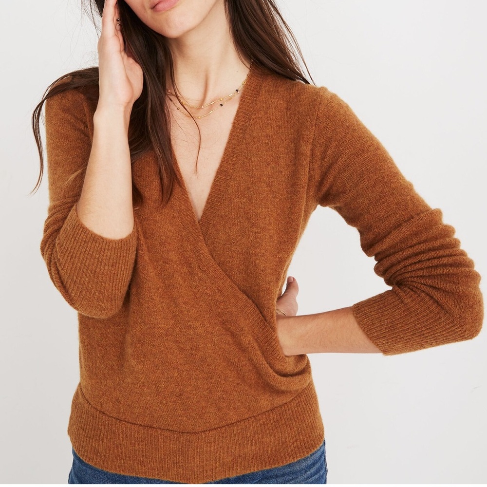 Madewell wrap front sweater